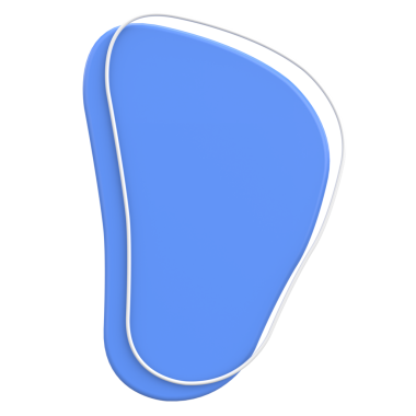 Üç boyutlu Blob. Soyut Metin Kutusu. 3B illüstrasyon.