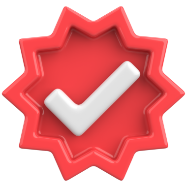 3 boyutlu onay kutusu. İşaretle. 3B illüstrasyon.