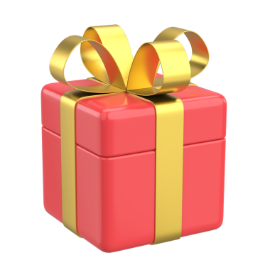 Üç boyutlu hediye kutusu. 3B illüstrasyon.