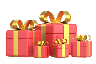 Üç boyutlu hediye kutusu. 3B illüstrasyon.