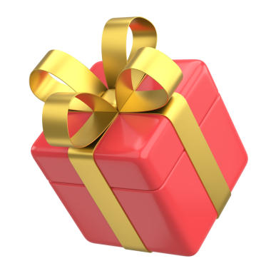 Üç boyutlu hediye kutusu. 3B illüstrasyon.