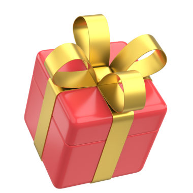 Üç boyutlu hediye kutusu. 3B illüstrasyon.