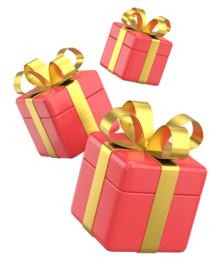 Üç boyutlu hediye kutusu. 3B illüstrasyon.