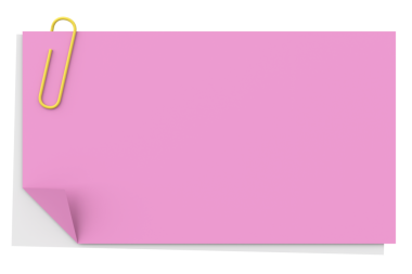 Üç boyutlu not defteri. Yapışkan bir not. 3B illüstrasyon.