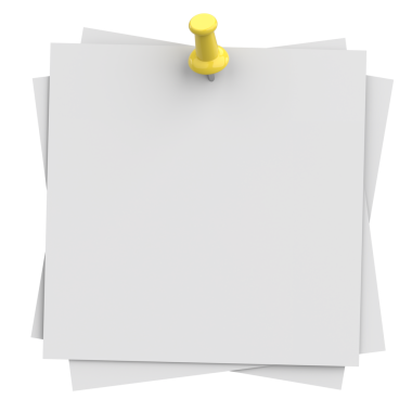 Üç boyutlu not defteri. Yapışkan bir not. 3B illüstrasyon.