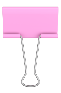 Bağlayıcı Klip. Kağıt Kıskaç. 3B illüstrasyon.