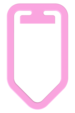 Kağıt Kıskacının 3B illüstrasyonu.