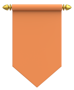 Pennant Bayrağının 3B çizimi.