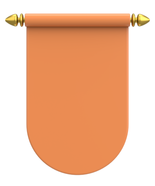 Pennant Bayrağının 3B çizimi.