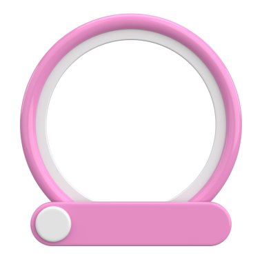 Sosyal medya için profil çerçevesi. 3B illüstrasyon.