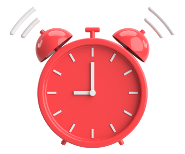 Üç boyutlu çalar saat. 3B illüstrasyon.