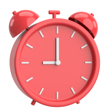 Üç boyutlu çalar saat. 3B illüstrasyon.