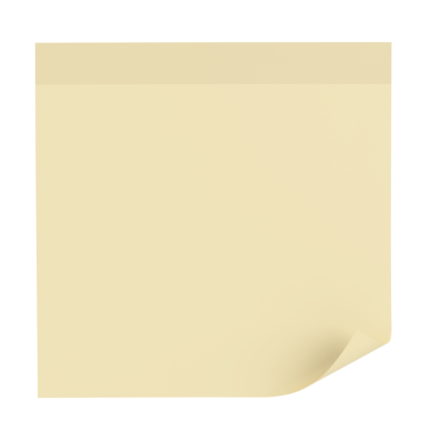 Üç boyutlu not defteri. Yapışkan bir not. 3B illüstrasyon.