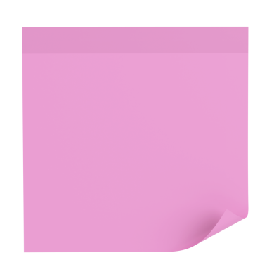 Üç boyutlu not defteri. Yapışkan bir not. 3B illüstrasyon.