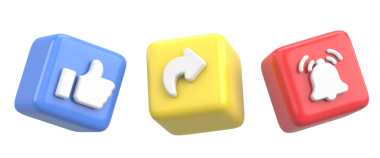 Ortak abonelik simgesi gibi. 3B illüstrasyon.