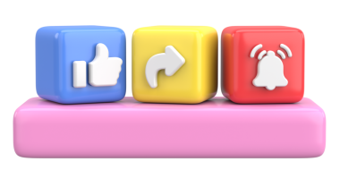 Ortak abonelik simgesi gibi. 3B illüstrasyon.