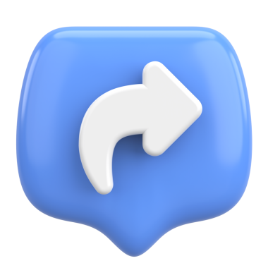 Simgeyi paylaş. Paylaş düğmesi. 3B illüstrasyon.