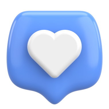 İkon gibi. Düğme gibi. 3B illüstrasyon.