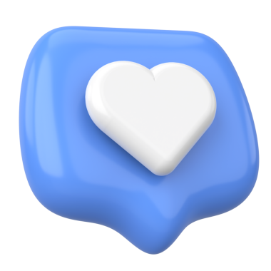 İkon gibi. Düğme gibi. 3B illüstrasyon.