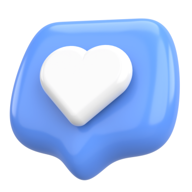 İkon gibi. Düğme gibi. 3B illüstrasyon.