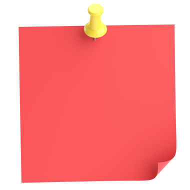 Üç boyutlu not defteri. Yapışkan bir not. 3B illüstrasyon.