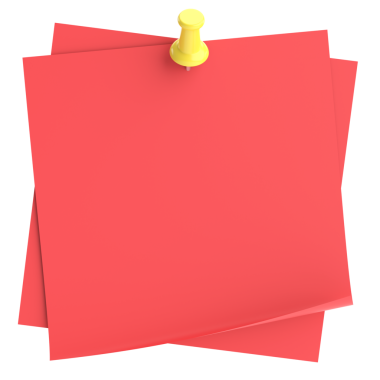 Üç boyutlu not defteri. Yapışkan bir not. 3B illüstrasyon.