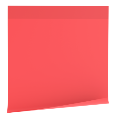 Üç boyutlu not defteri. Yapışkan bir not. 3B illüstrasyon.