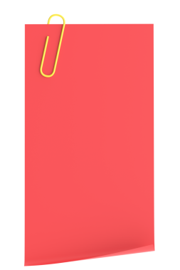 Üç boyutlu not defteri. Yapışkan bir not. 3B illüstrasyon.