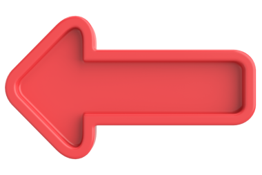 Önceki düğme. Arka düğme. 3B illüstrasyon.