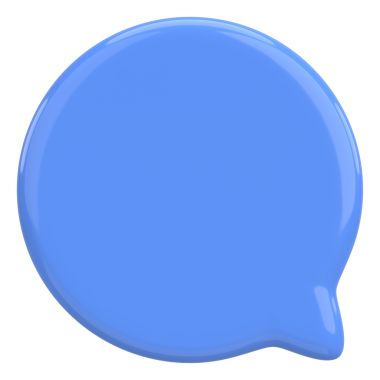 Konuşma balonu. Mesaj kutusu. 3B illüstrasyon.