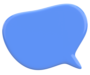 Konuşma balonu. Mesaj kutusu. 3B illüstrasyon.