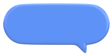 Konuşma balonu. Mesaj kutusu. 3B illüstrasyon.