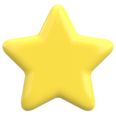 Üç boyutlu yıldız. Yıldız şeklinde. 3B illüstrasyon.