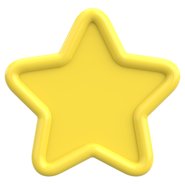 Yıldız Şekli Fiyat Etiketi. 3B illüstrasyon.