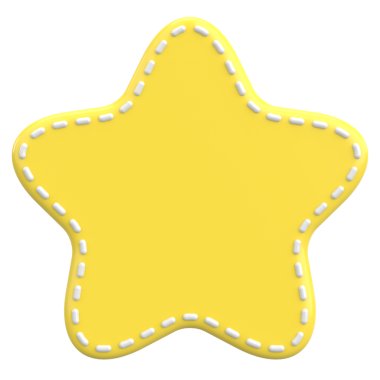 Yıldız Şekli Fiyat Etiketi. 3B illüstrasyon.