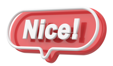 Güzelmiş. Kelime ve deyim. 3B illüstrasyon.