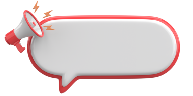 Üç boyutlu uyarı kutusu. 3B illüstrasyon.