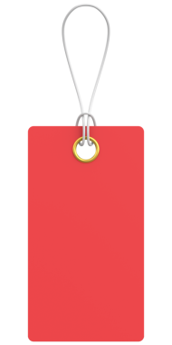 Fiyat etiketi Fiyat etiketi 3B illüstrasyon.