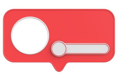 Profil kutusu. Sosyal medya profili. 3B illüstrasyon.