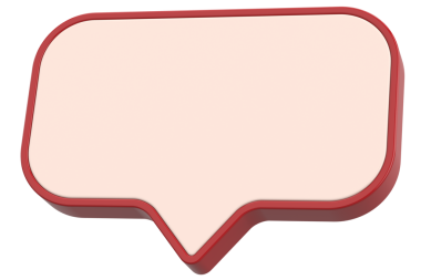 Konuşma balonu. Sohbet balonu. 3B illüstrasyon.