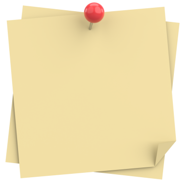 Üç boyutlu not defteri. Yapışkan bir not. 3B illüstrasyon.