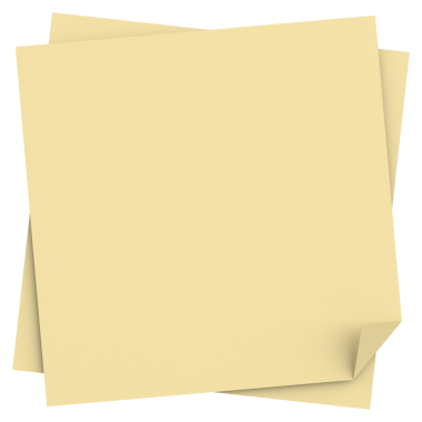 Üç boyutlu not defteri. Yapışkan bir not. 3B illüstrasyon.