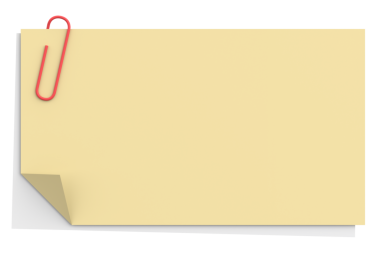 Üç boyutlu not defteri. Yapışkan bir not. 3B illüstrasyon.