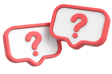 Soru işareti işareti. 3B illüstrasyon.