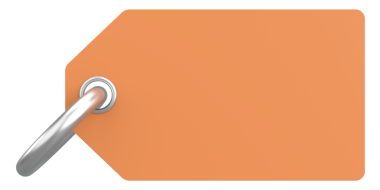 Fiyat etiketi Mesaj kutusu. 3B illüstrasyon.