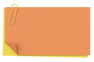 Üç boyutlu not defteri. Yapışkan bir not. 3B illüstrasyon.