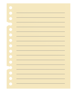 Üç boyutlu not kağıdı. 3B illüstrasyon.