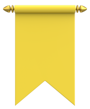 Pennant Bayrağının 3B çizimi.