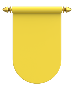 Pennant Bayrağının 3B çizimi.