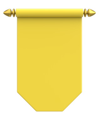 Pennant Bayrağının 3B çizimi.